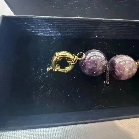 NIB Stauer amethyst ball bracelet - Picture 6 of 10
